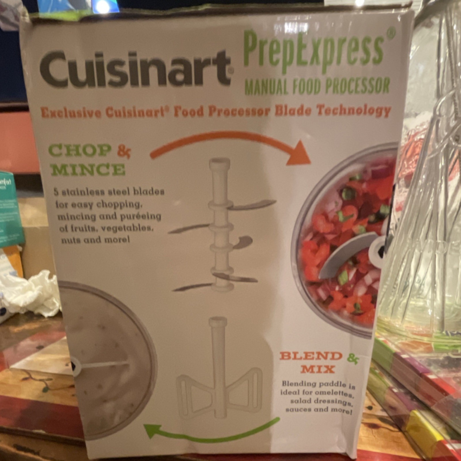 Cuisinart PrepExpress Manual Mini Food Processor 4-Cup 5-Piece Dishwasher Safe