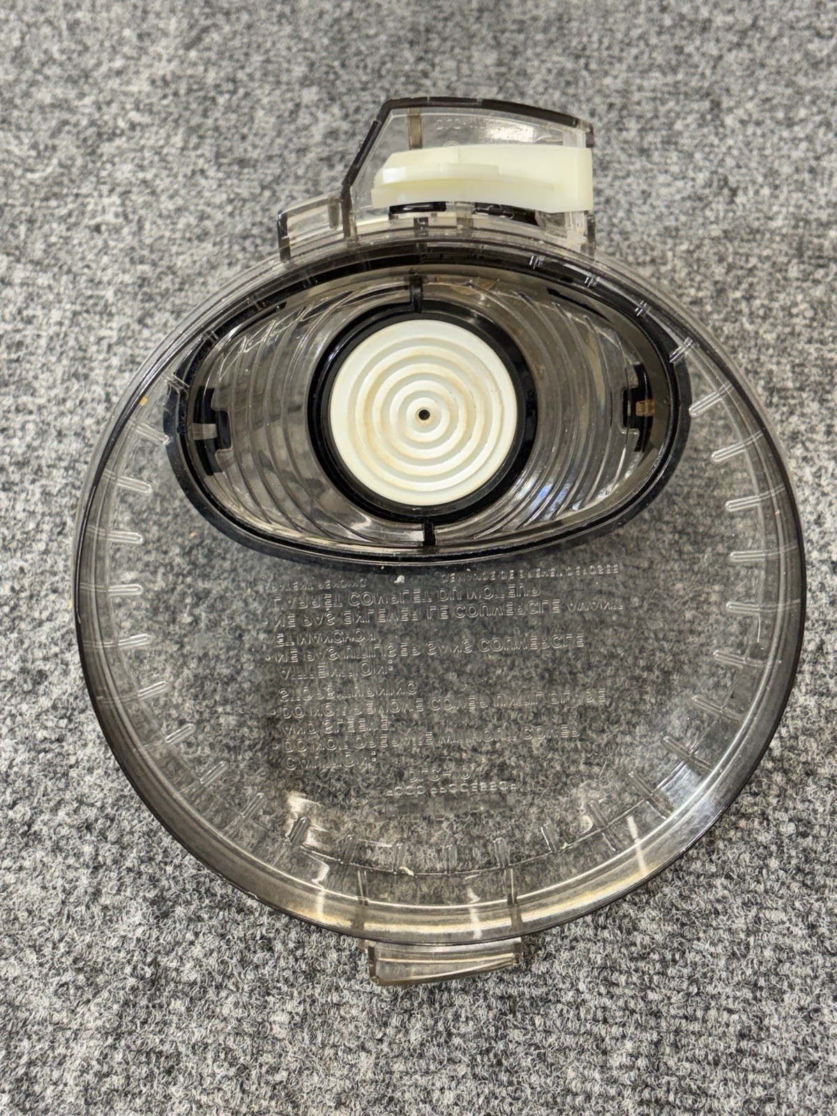 Cuisinart DLC-10 Food Processor Lid Chute Pusher Parts DLC-118BTX DLC-117BTX