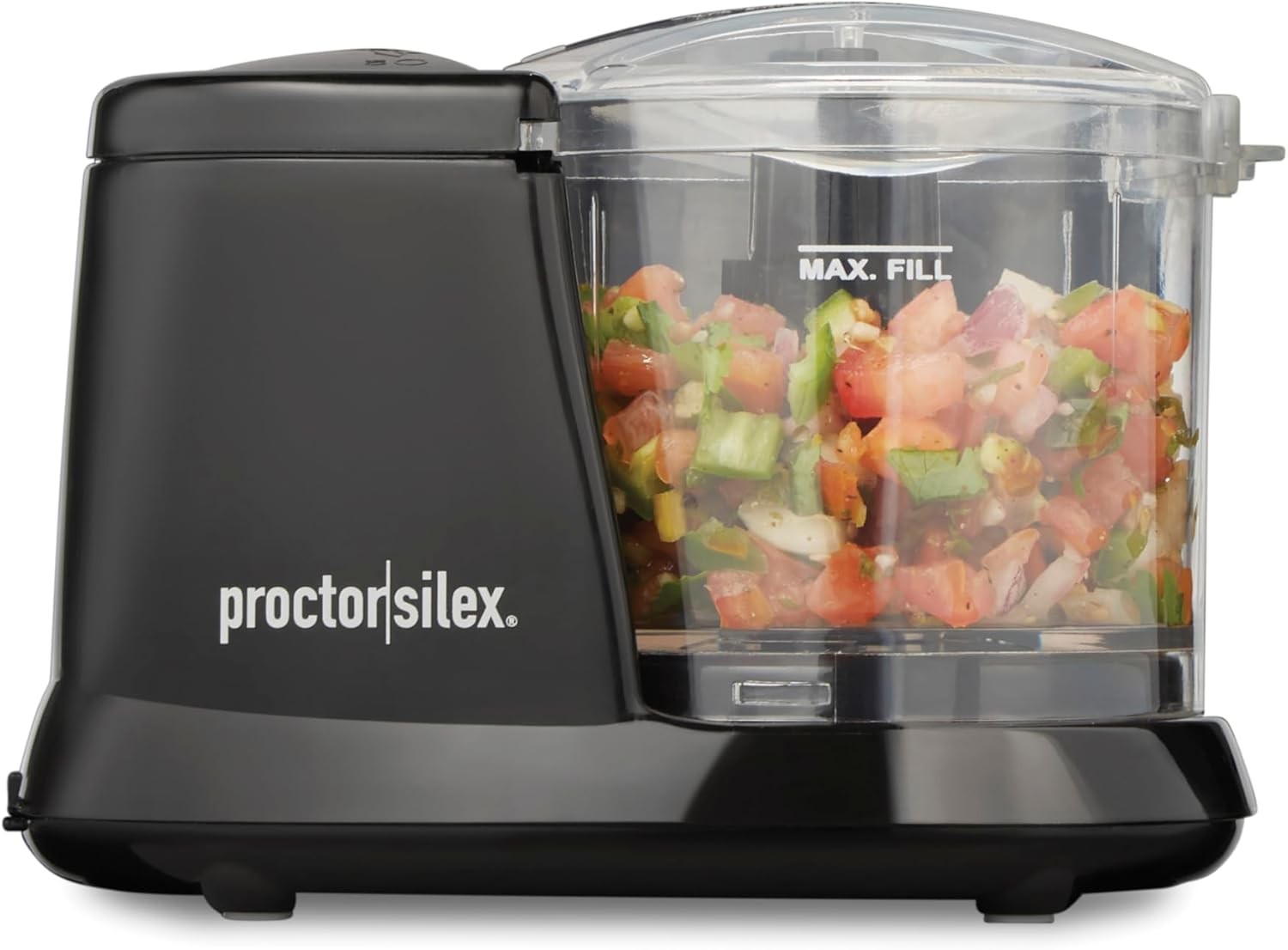 Proctor Silex Electric Vegetable Chopper Mini Food Processor 1.5 Cup Black