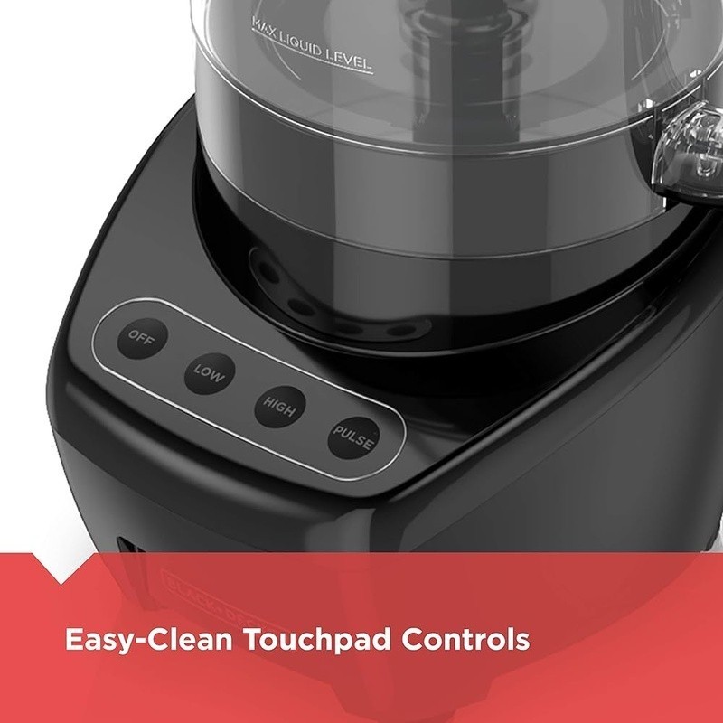 8 Cup Food Processor S Blade Shred Disc Easy Assembly Touchpad Controls New