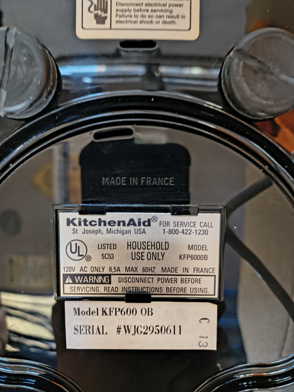 KitchenAid Ultra Power Food Processor 11 Cup KFP-600 W/Attachments Case-IT WORKS