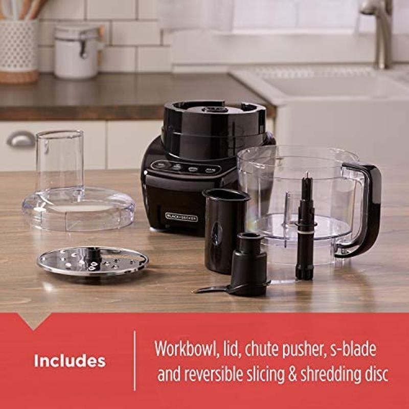 3-in-1 8-Cup Food Processor Easy Assembly S-Blade Shred Slice 450W Motor New