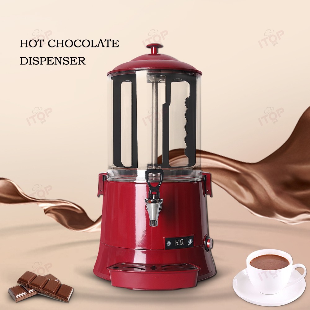 5-10L Commercial Chocolate Heating Dispenser Hot Beverage Coffee Milk Mixer 110V