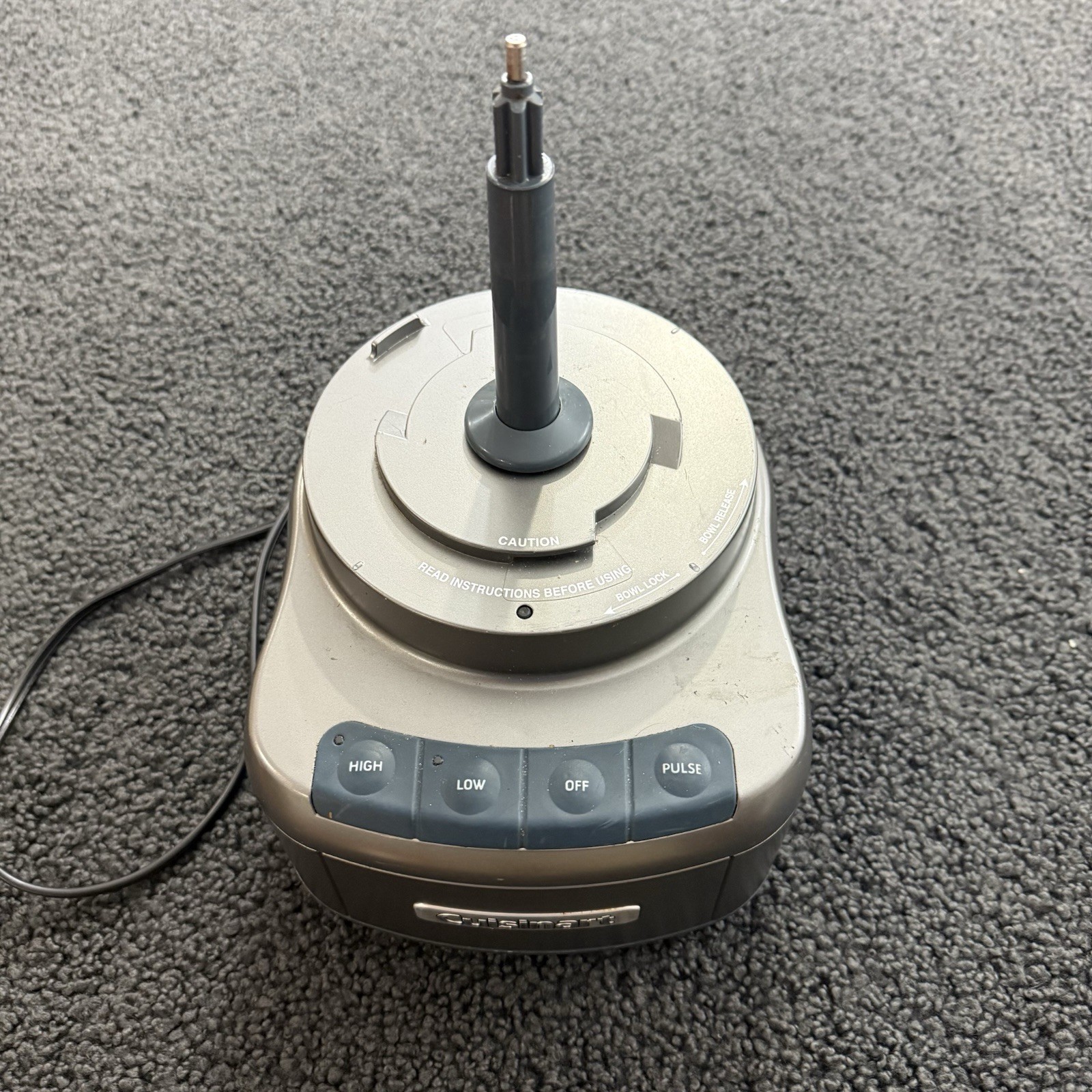 Cuisinart Food Processor FP-8 FP-8GM FP-8SV BASE w/ MOTOR OEM Gray Used Tested
