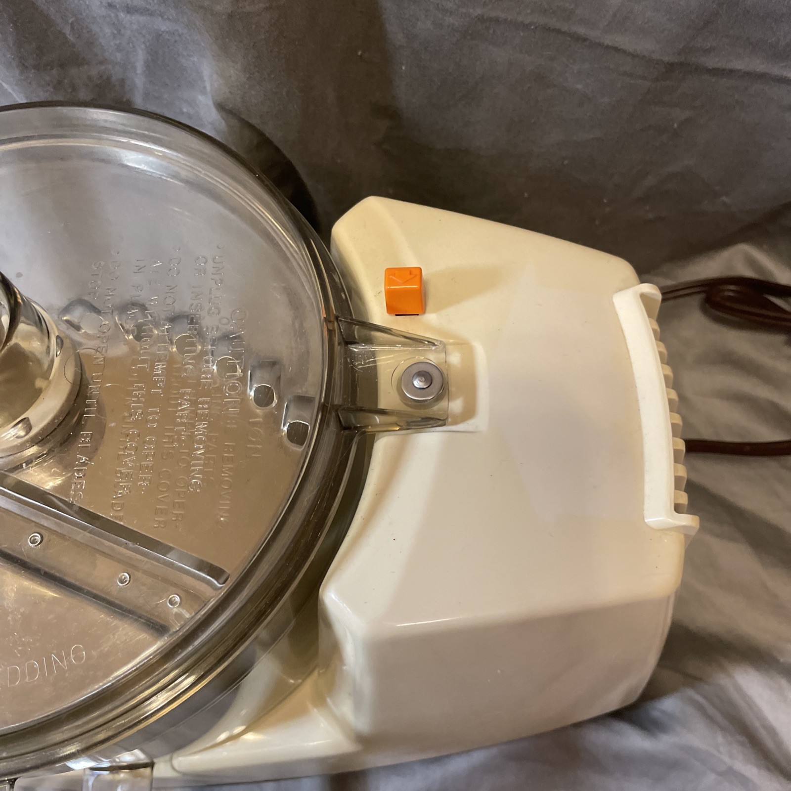 Vtg General Electric D1FP1D Full Capacity Food Processor Good Condition Read