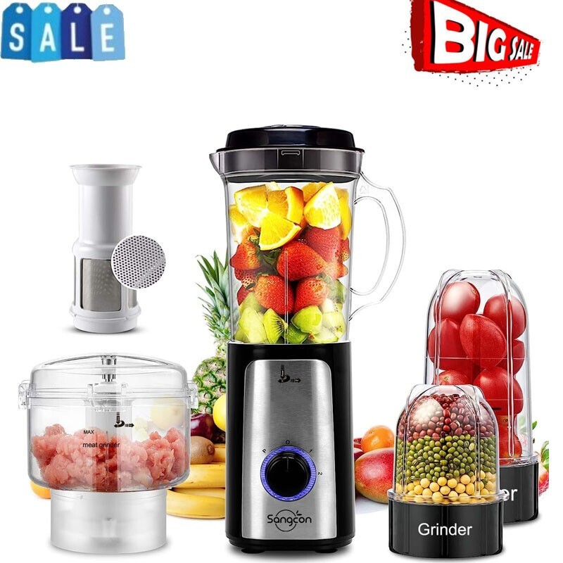 5 in 1 Blender and Food Processor Combo for Kitchen Small Electric Food Chopper