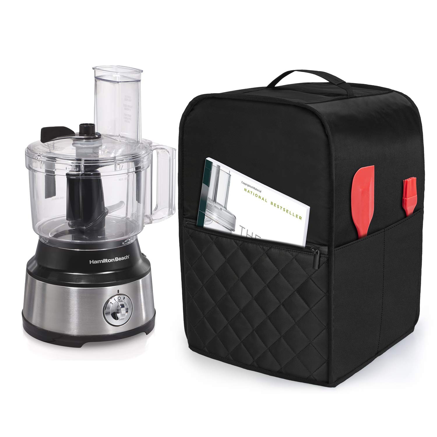 Food Processor Cover Compatible with Cuisinart and Hamilton Beach 10-14 Cup P…