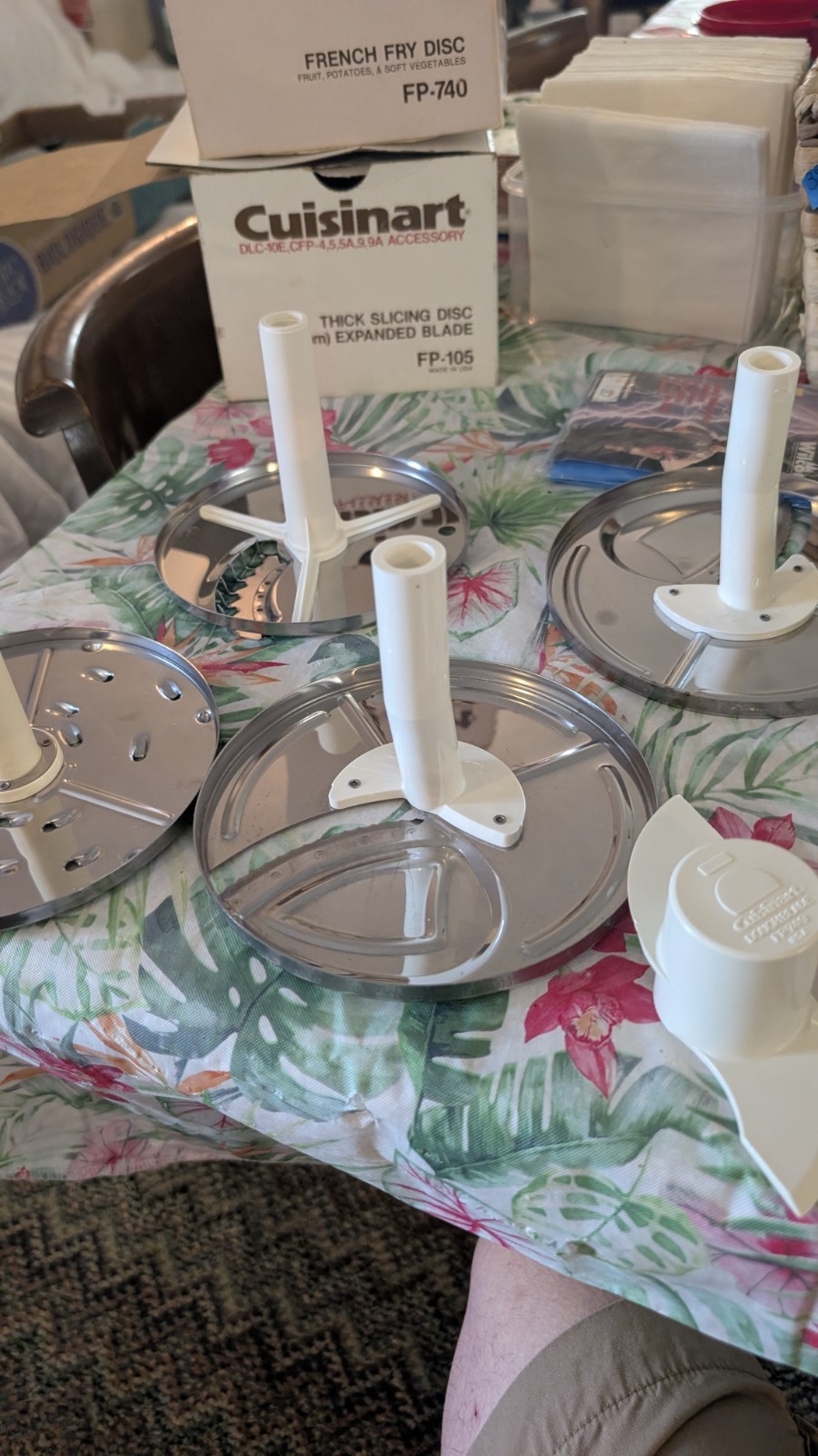 4 Cuisinart Food Processor Replacement Slicing Shredding Discs Blades
