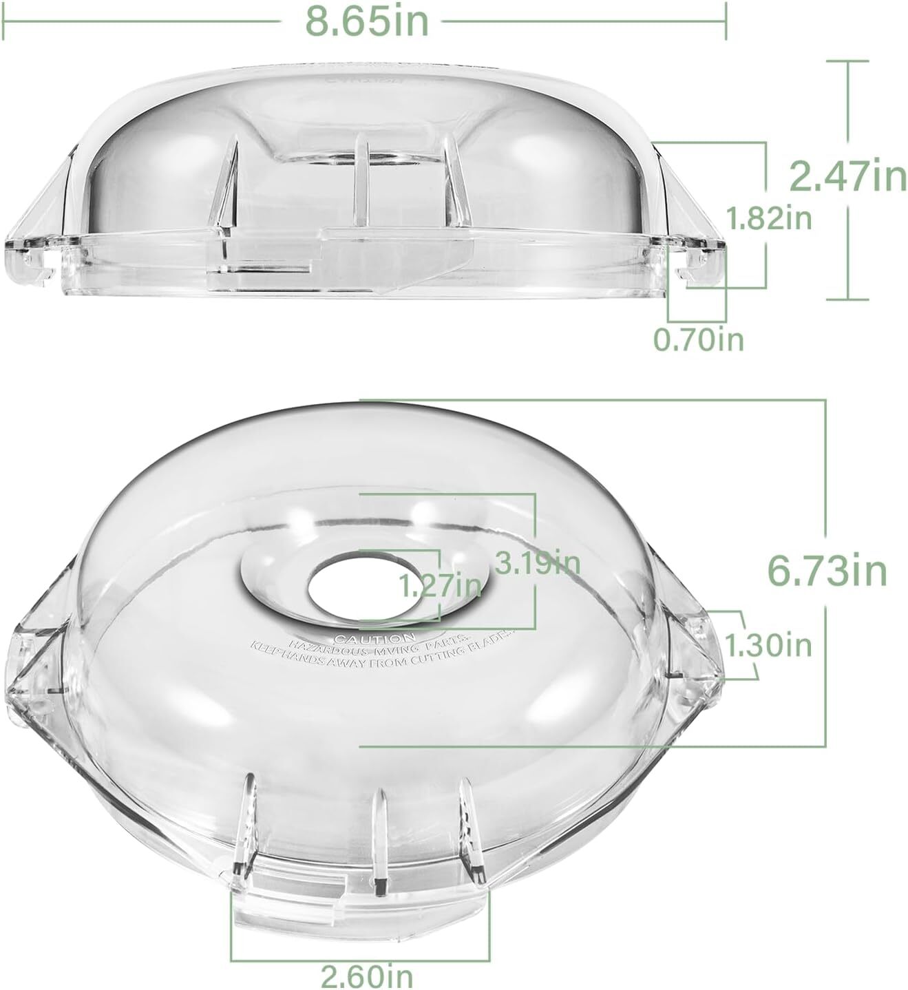 106458S Cutter Bowl Lid for Robot Coupe Food Processor R2 R2B R2 DICE R2N R101B