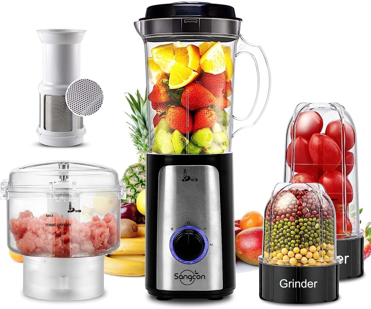 High-Speed 5-in-1 Blender and Food Processor Combo – Versatile Kitchen Assistant