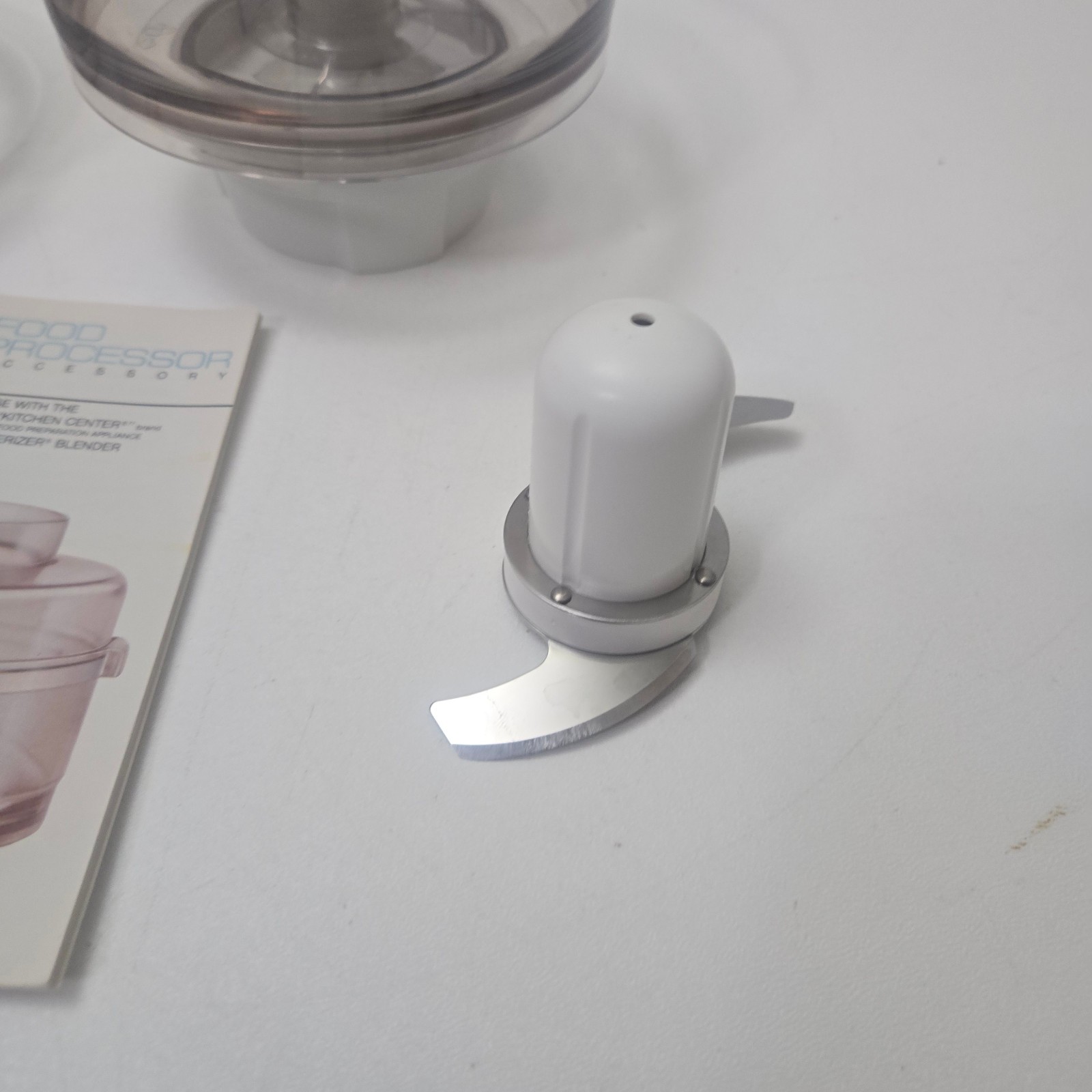 Vintage Oster Food Processor Accessory for Oster Blender Model 5900-06 w/Book