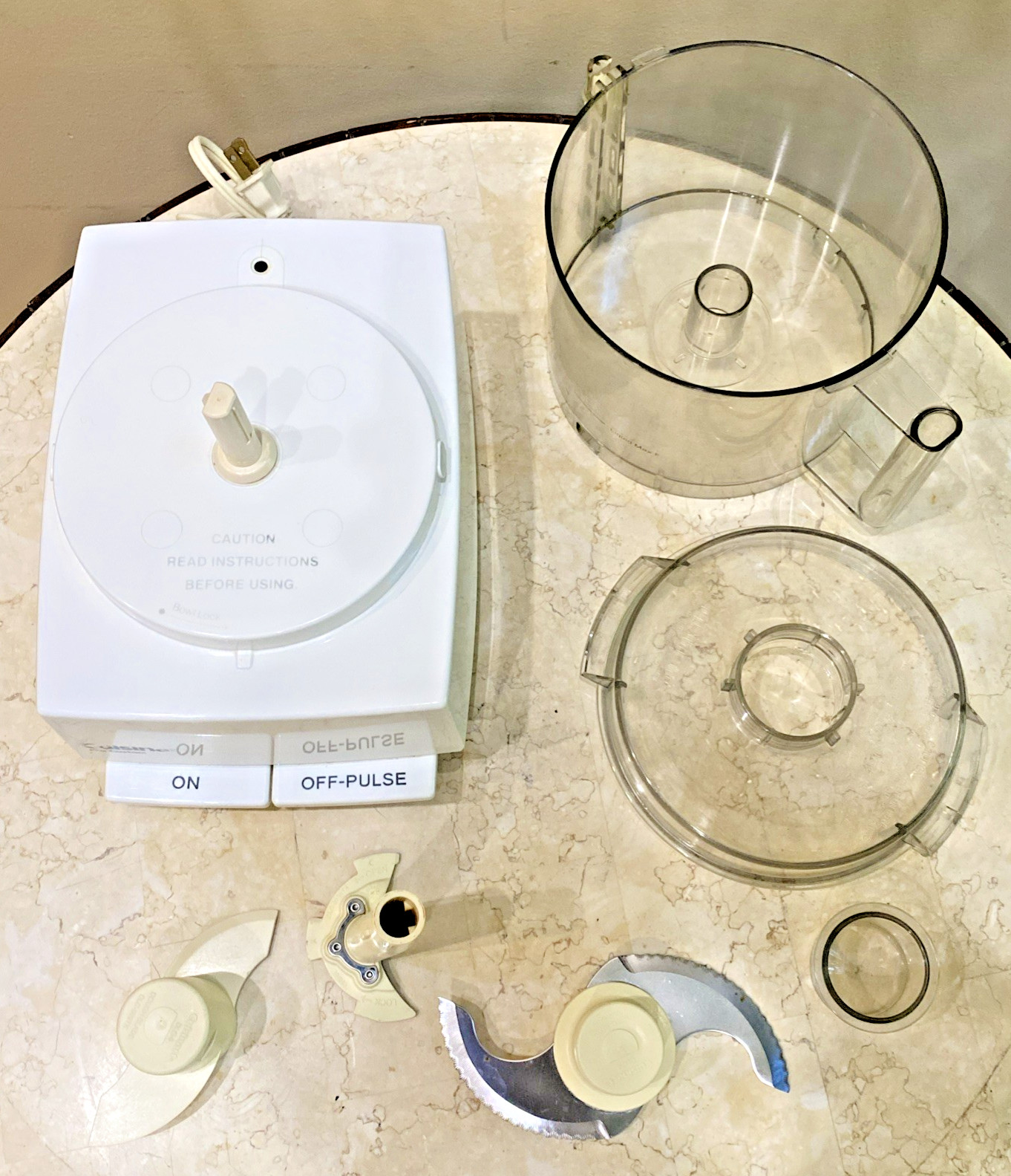 Cuisinart Pro Custom 11 Food Processor DLC-8S Beige TESTED & WORKING