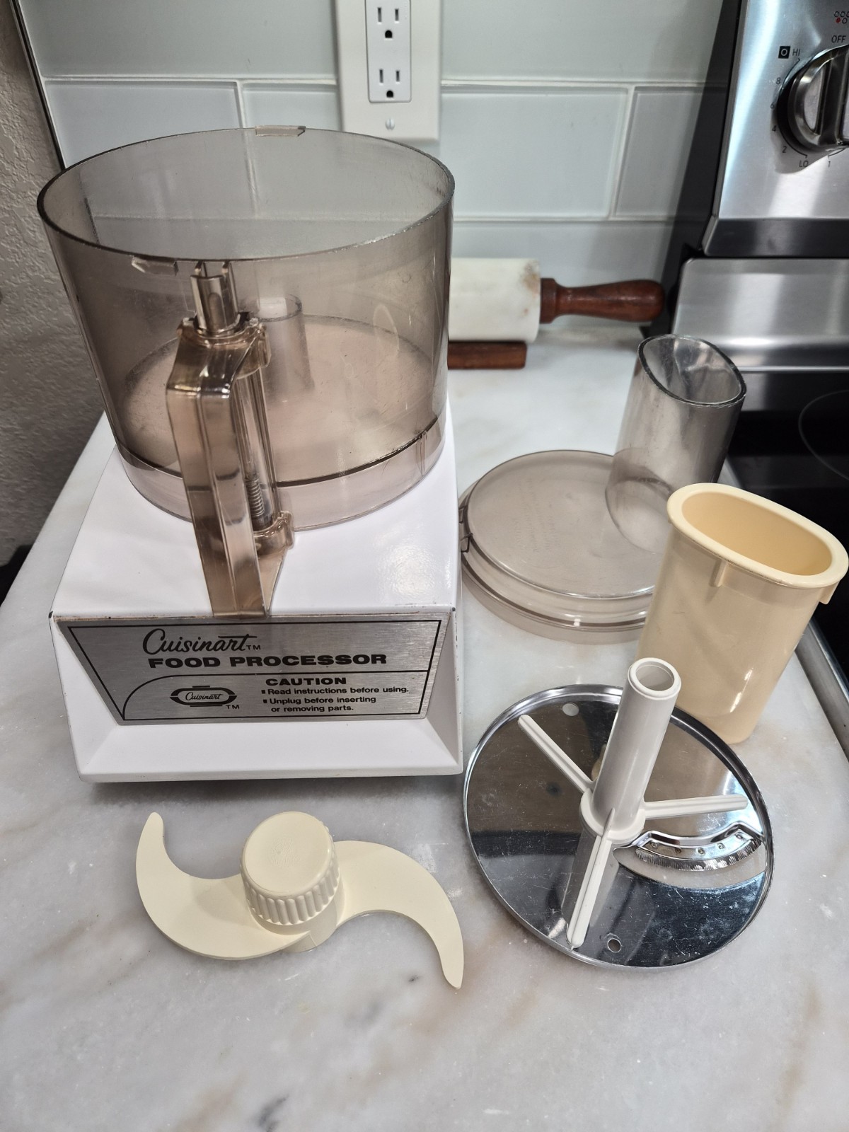 VTG Cuisinart Food Processor Original Model CFP 5A Made in France Tested Works