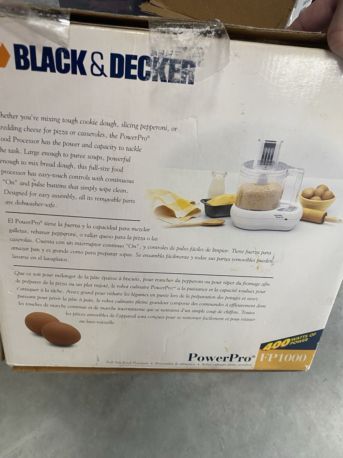 Black & Decker Power Pro FP1000 Full Size Food Processor Tested Works