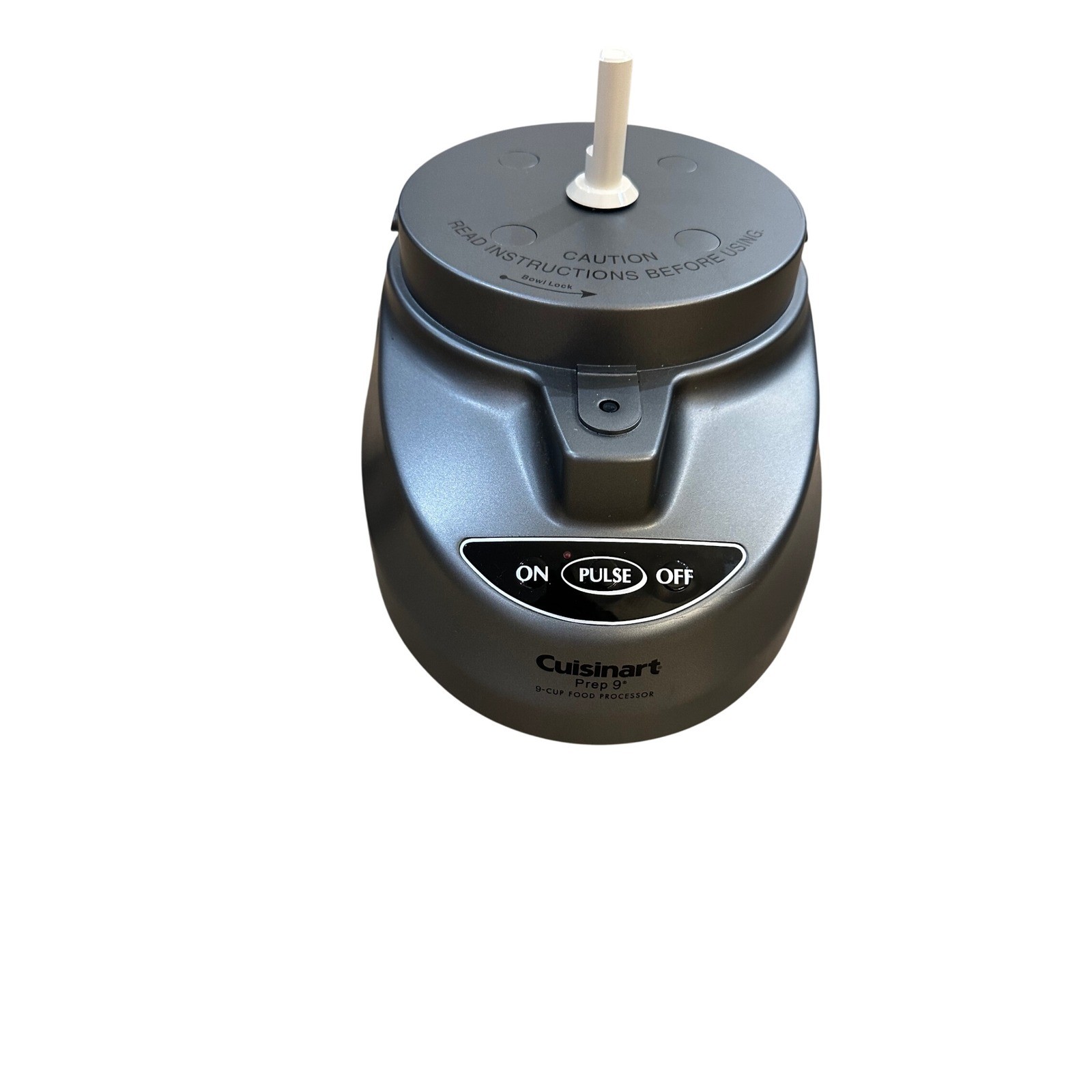 Cuisinart 9 Cup Food Processor Base Grey Power Unit On Off Pulse Cord- Works