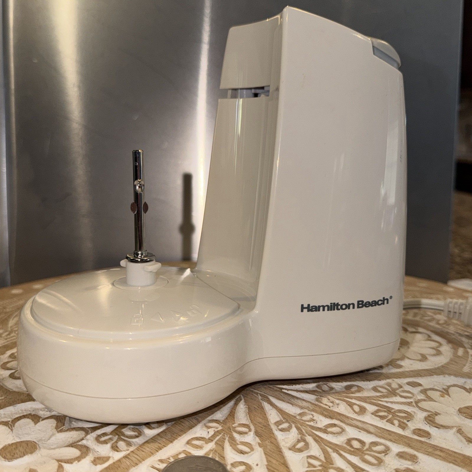 Hamilton Beach Food Chopper BASE w/ Manual Model 72600 *NO BOWL, Lid, or BLADE