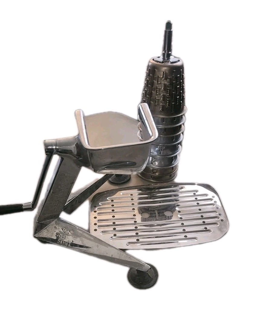 Saladmaster V Machine Food Processor Vegetable Slicer Shredder Chopper + 8 Cones