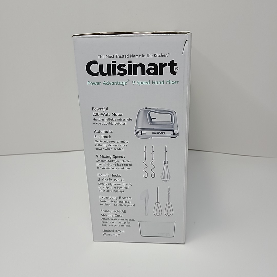 HM-90BCS CUISINART Power Advantage PLUS 9 Speed Hand Mixer – BRUSHED CHROME