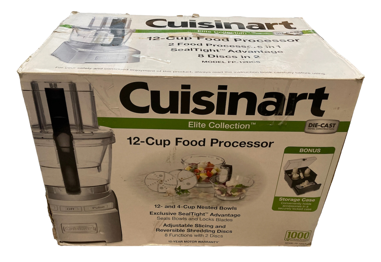 Cuisinart FP-12DCS Elite Collection 12-Cup Food Processor New Discontinued