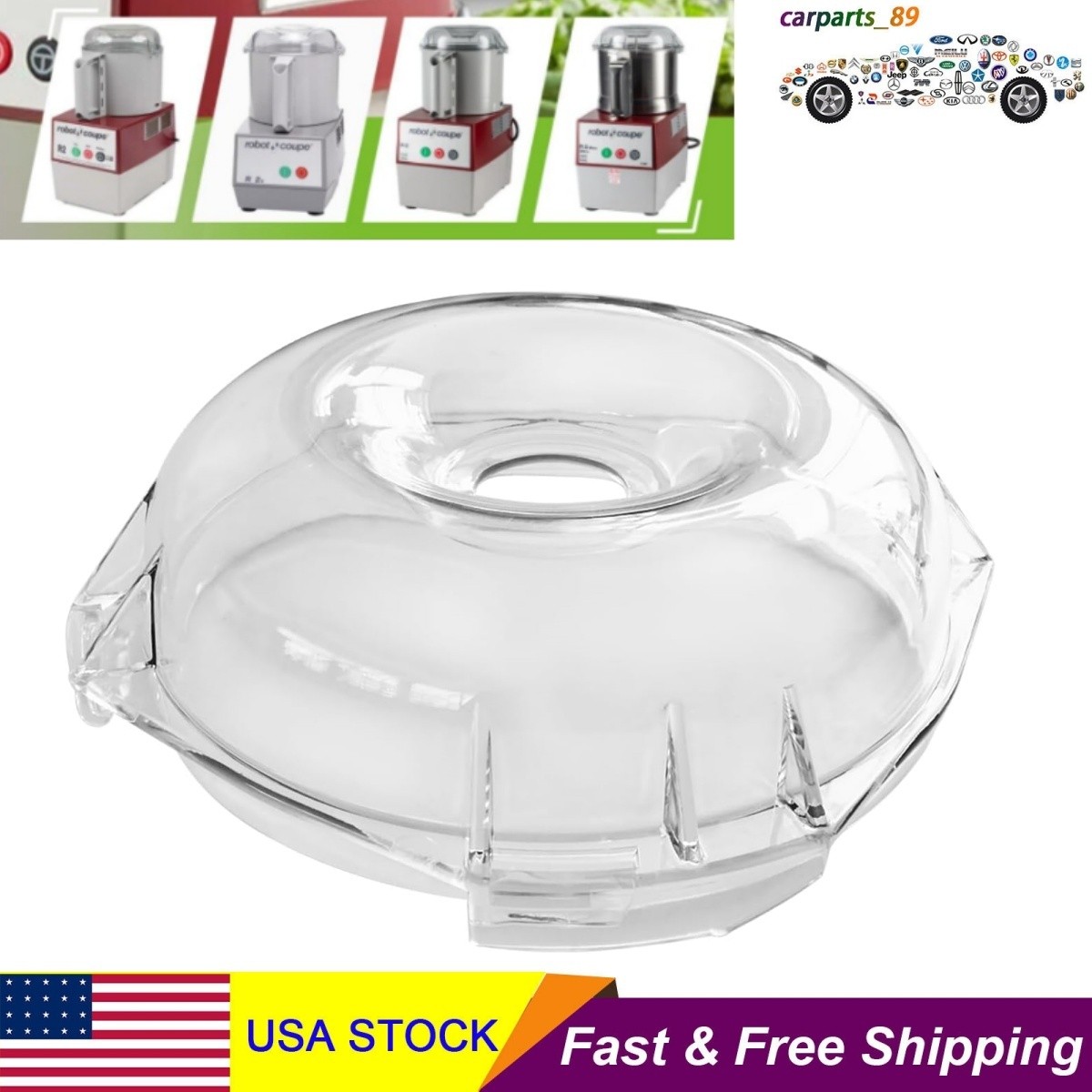 106458S Cutter Bowl Lid for Robot Coupe R100B, R100BCLR, R101B, R2, R2B, R2U R2N