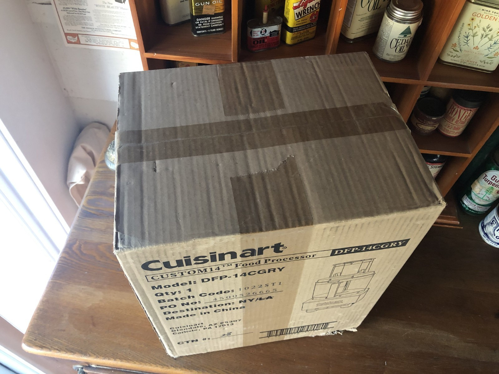 New In Box Cuisinart Food Processor 14 Cup Light Gray Stainless Steel DFP-14CGRY