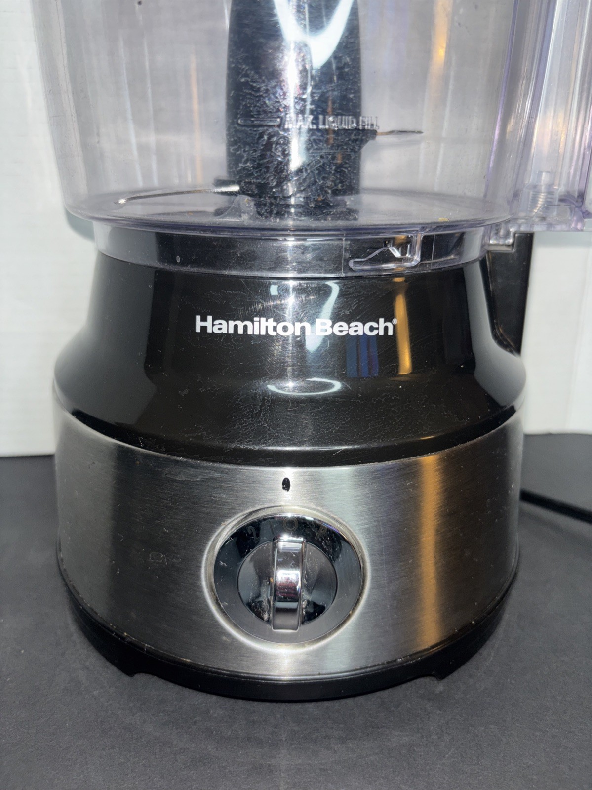 Hamilton Beach Food Processor (Model 7073) Black/Silver EXCELLENT USED CONDITION
