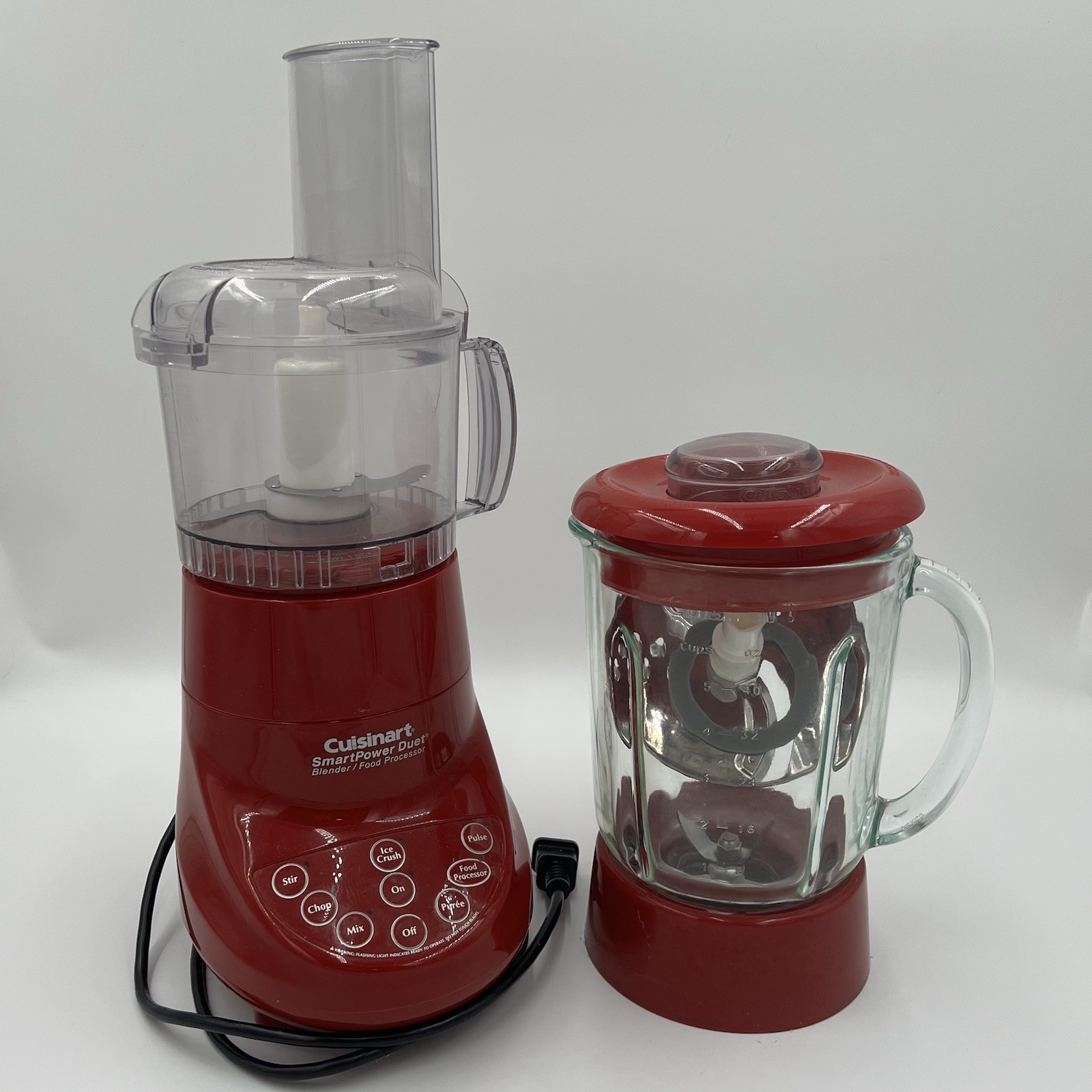 Cuisinart SmartPower Duet Red Blender Food Processor Combo Unit