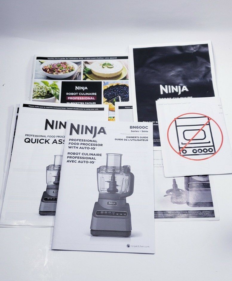 Ninja Auto IQ Food Processor BN600 Robot Culinaire 9 Cups – Works