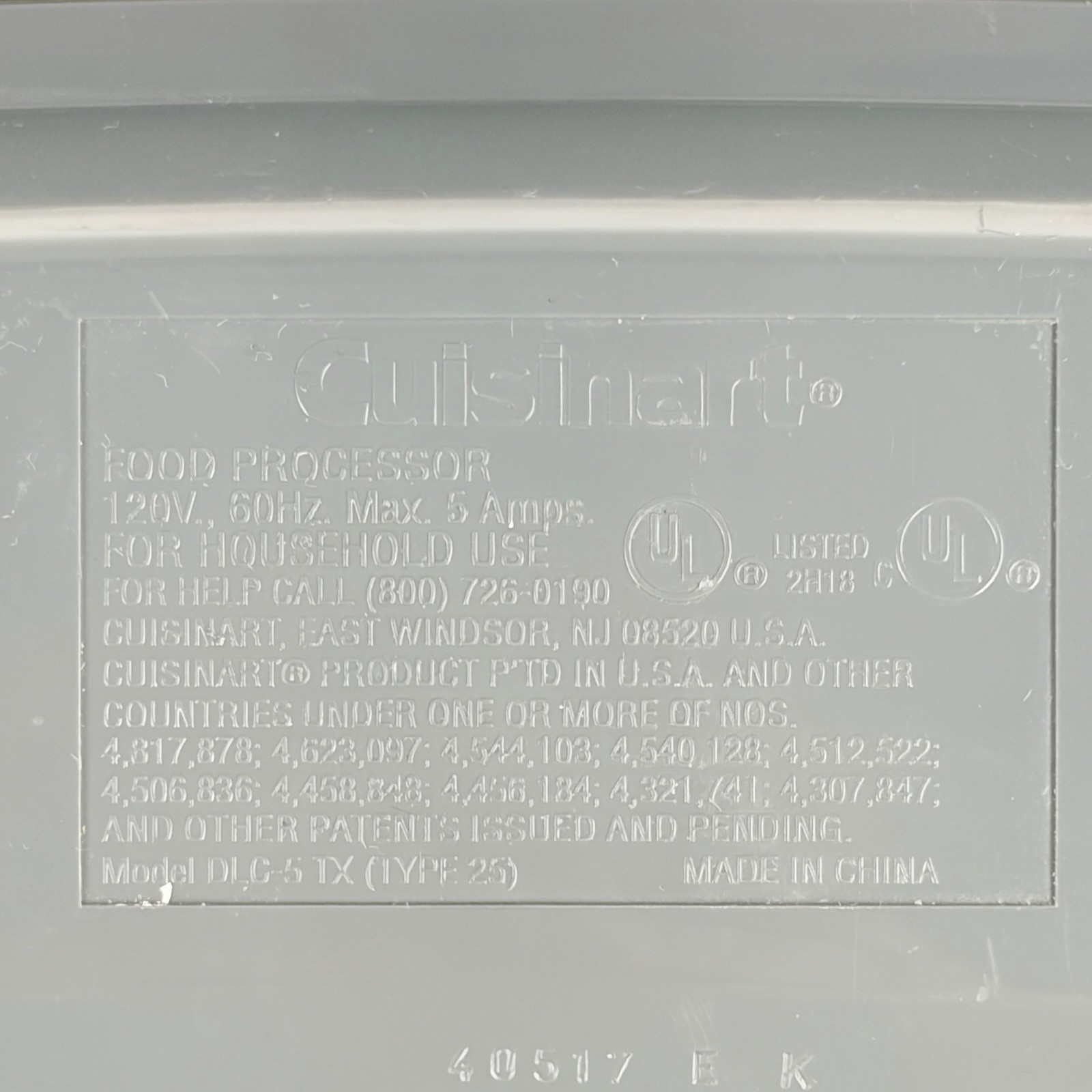 Cuisinart Classic Food Processor DLC-5 TX Type 25 Complete – Tested