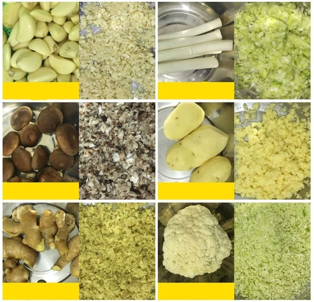 110V 600W Commercial Food Processor Machine, High Power Electric Vegetable Meat