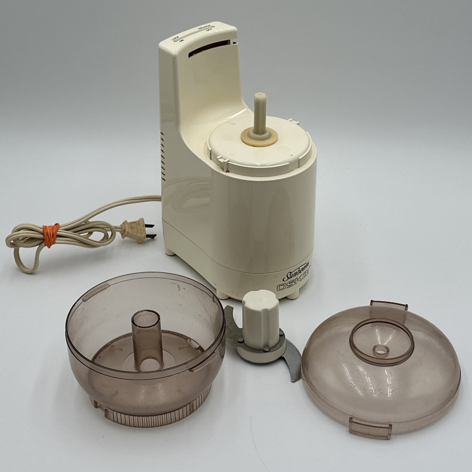 Vintage Sunbeam Oskar 14081 Food Processor Chopper Made in France Tested