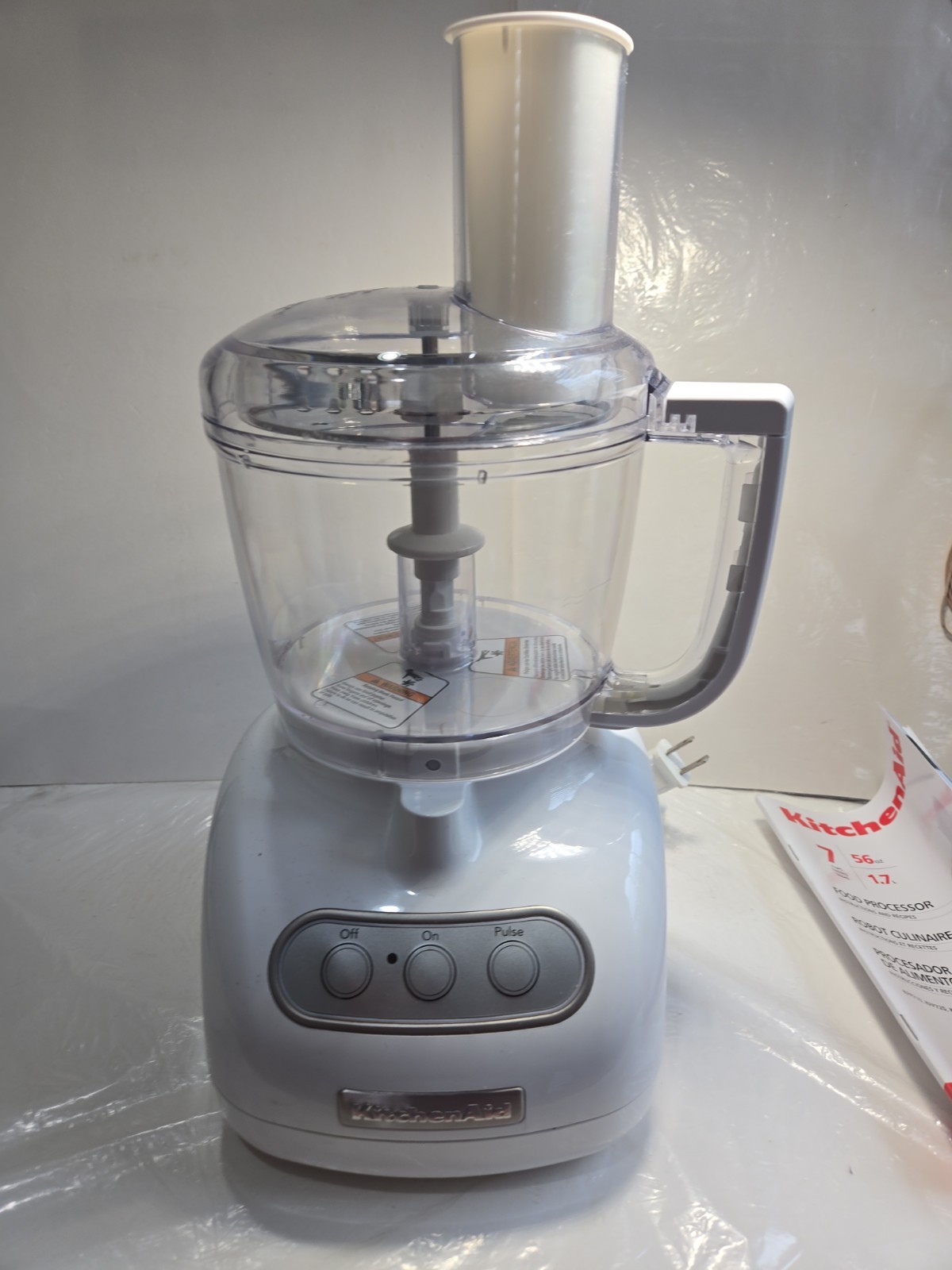 White Kitchen Aid Household Food Processor- Model KFP715WH2