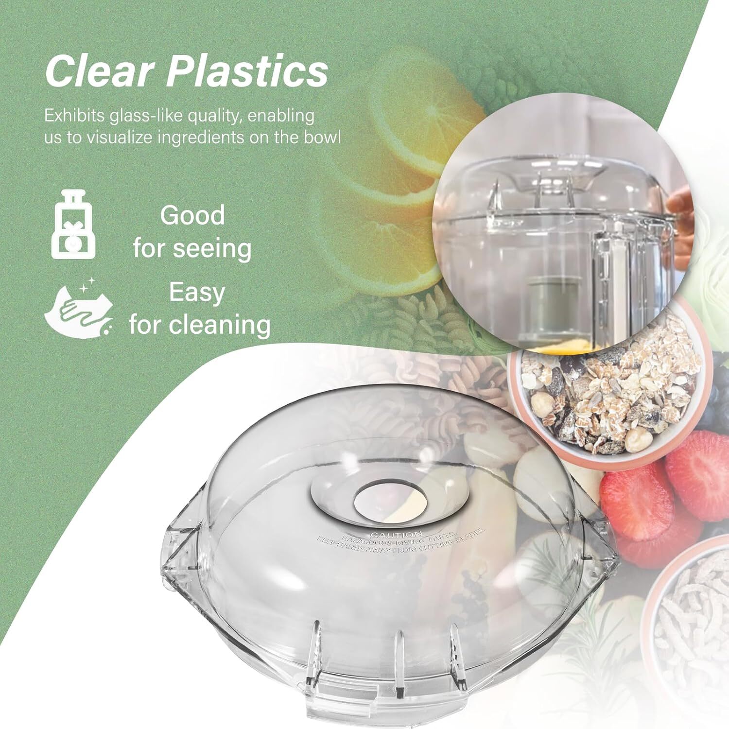 106458S Cutter Bowl Lid for Robot Coupe Food Processor R2 R2B R2 DICE R2N R101B