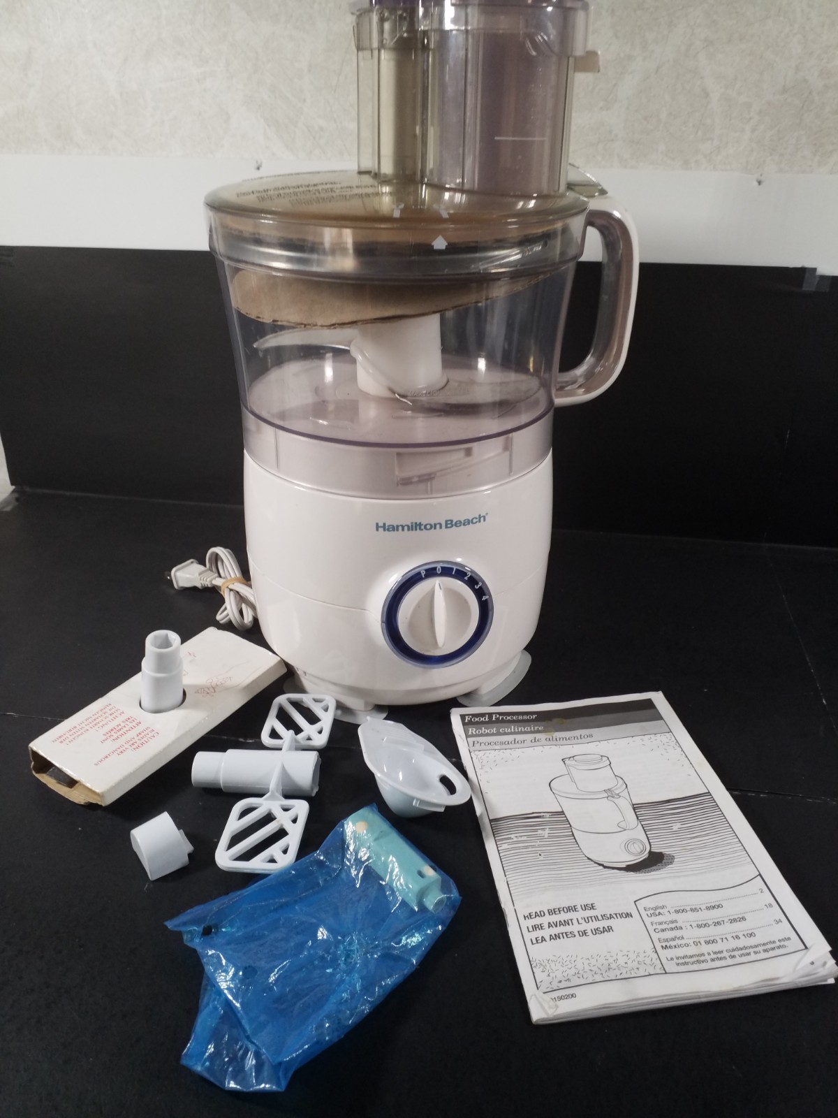 Hamilton Beach Food Processor 70590 FP11 120V Used Works Great CONDITION