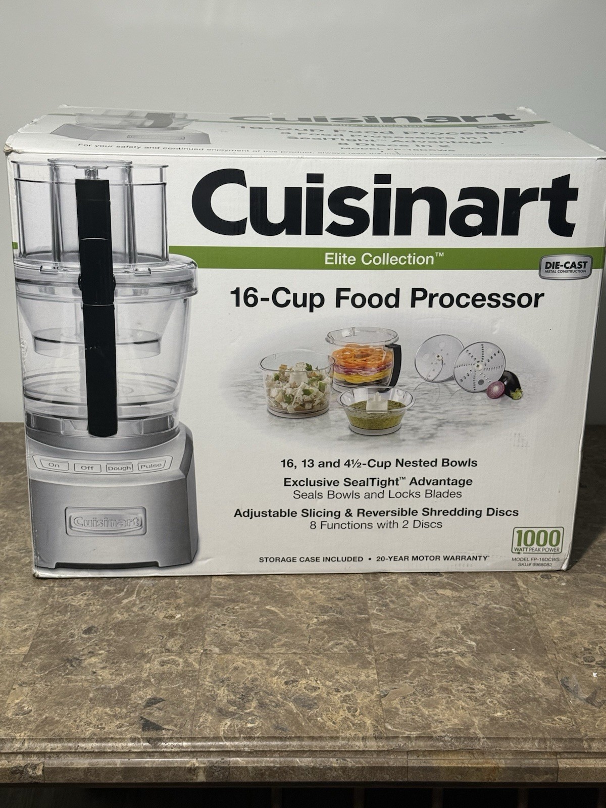 Cuisinart Elite Collection 16-Cup Food Processor FP-16DCWS – Open Box