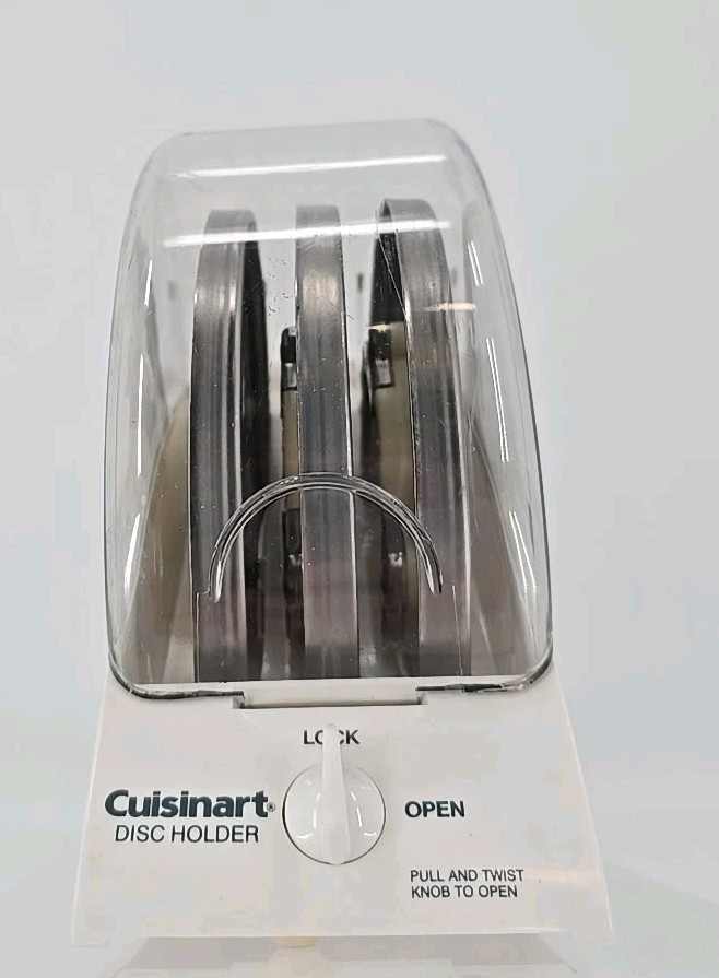 Cuisinart Food Processor Holder & 3 Discs DLC-844TX, 837TX, 842TX DLC-8 DLC-10