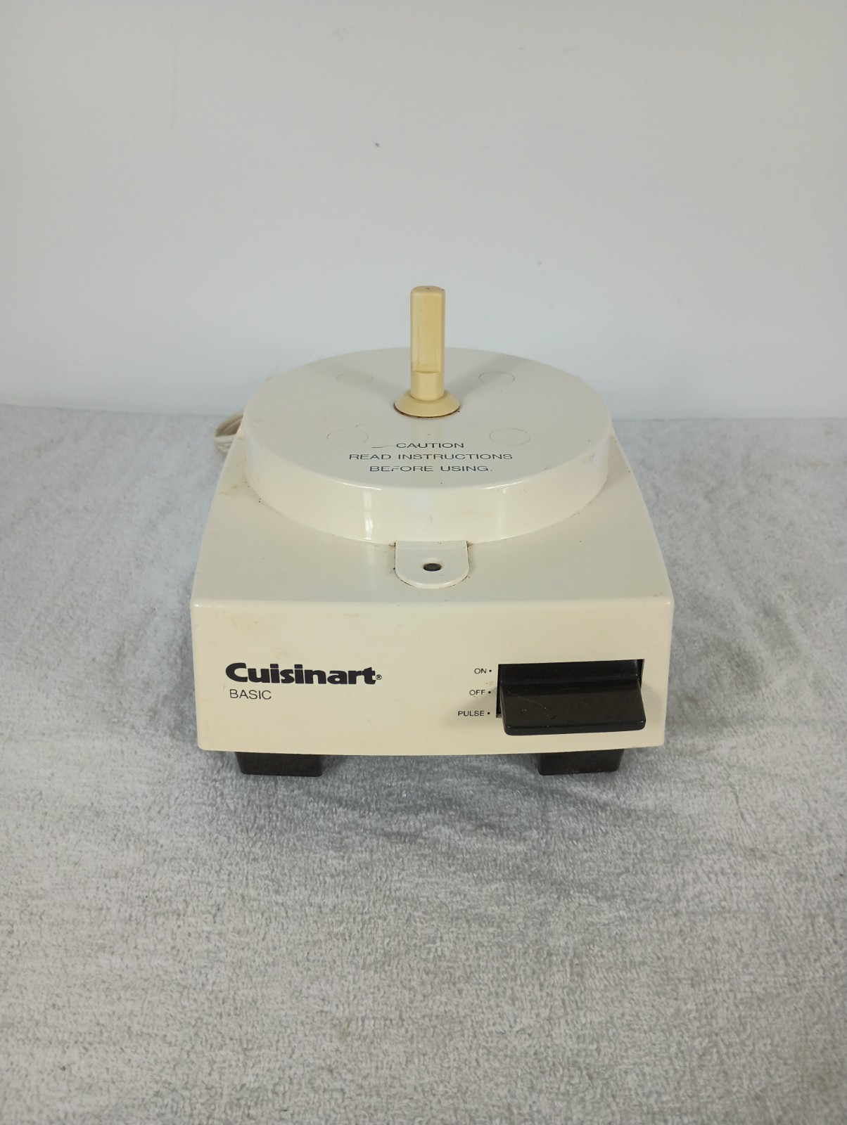 Cuisinart Basic Food Processor Replacement Beige Motor Base Unit TESTED WORKS