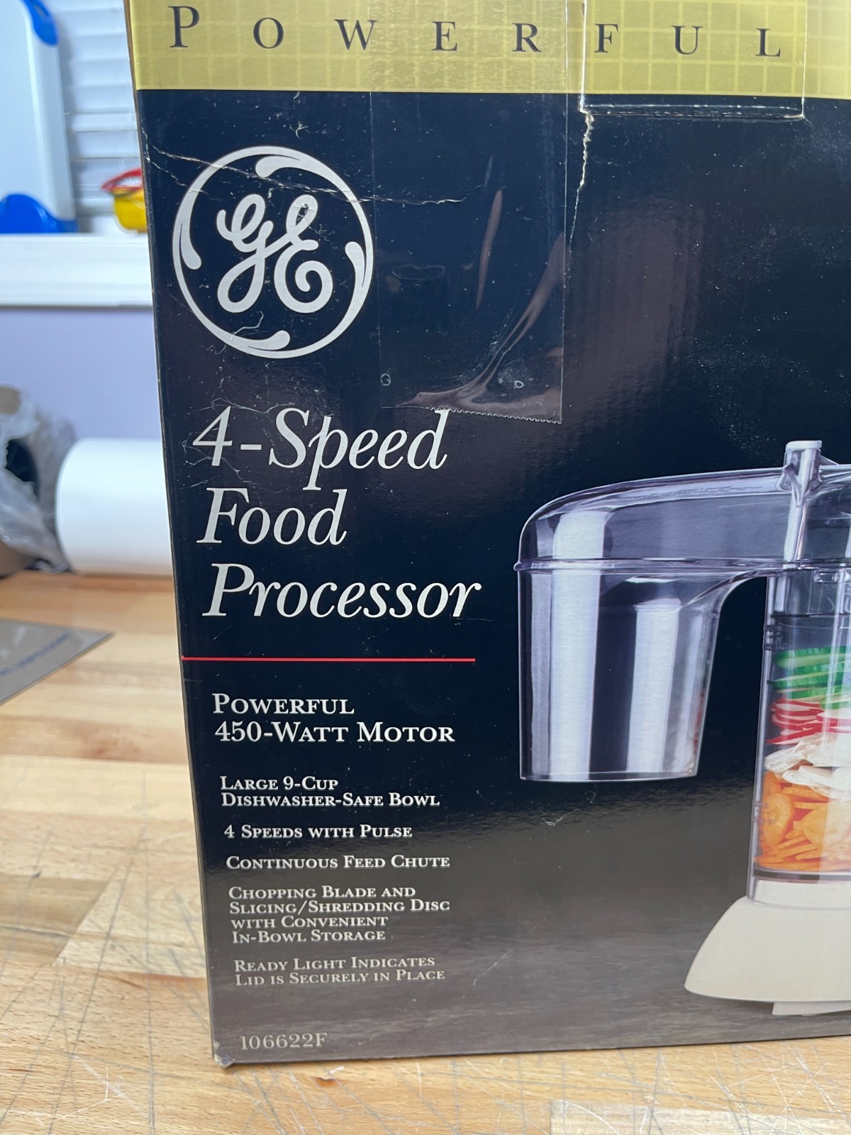 GE 4-Speed Food Processor Model 106622F 450W Motor Complete Unit