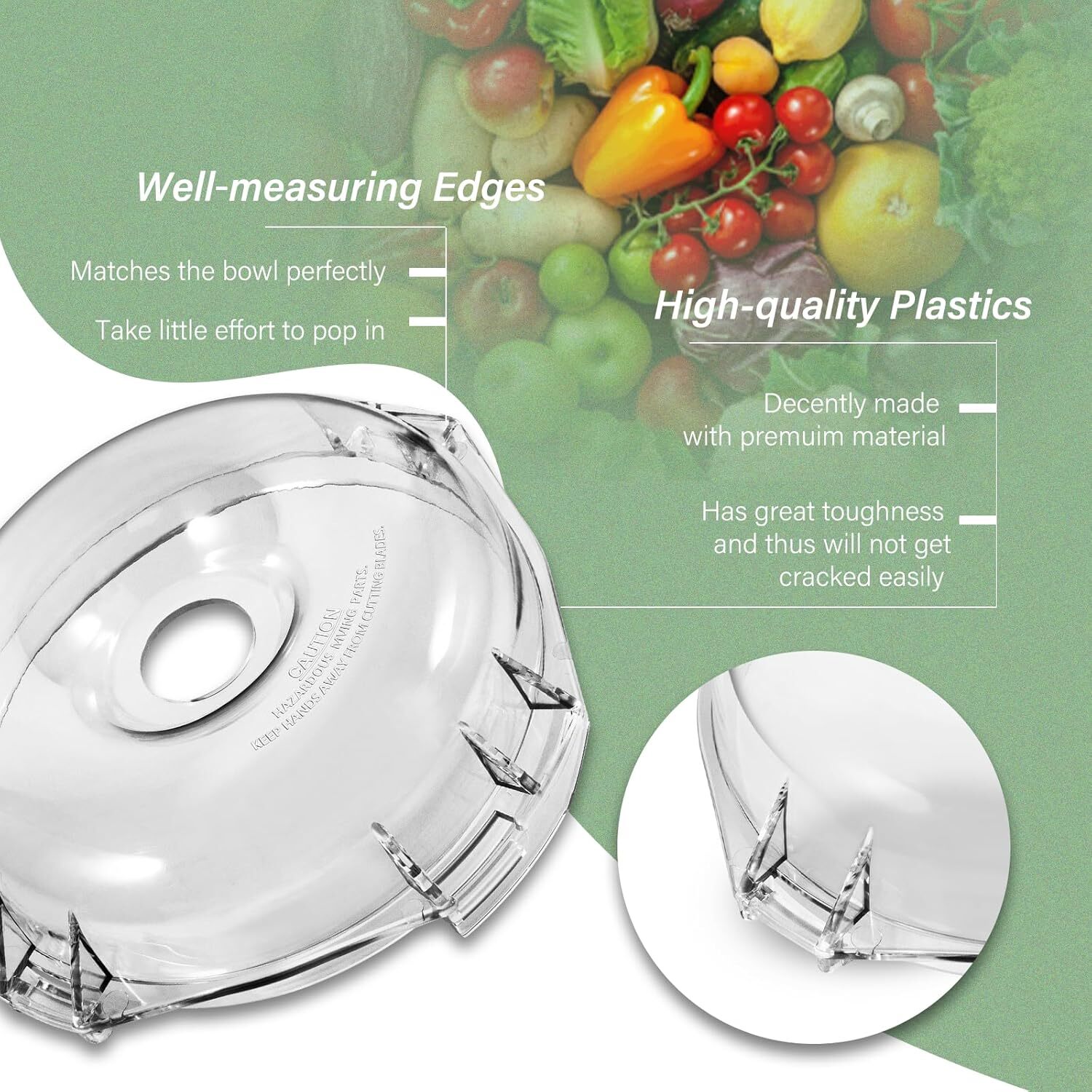 106458S Cutter Bowl Lid for Robot Coupe Food Processor R2 R2B R2 DICE R2N R101B