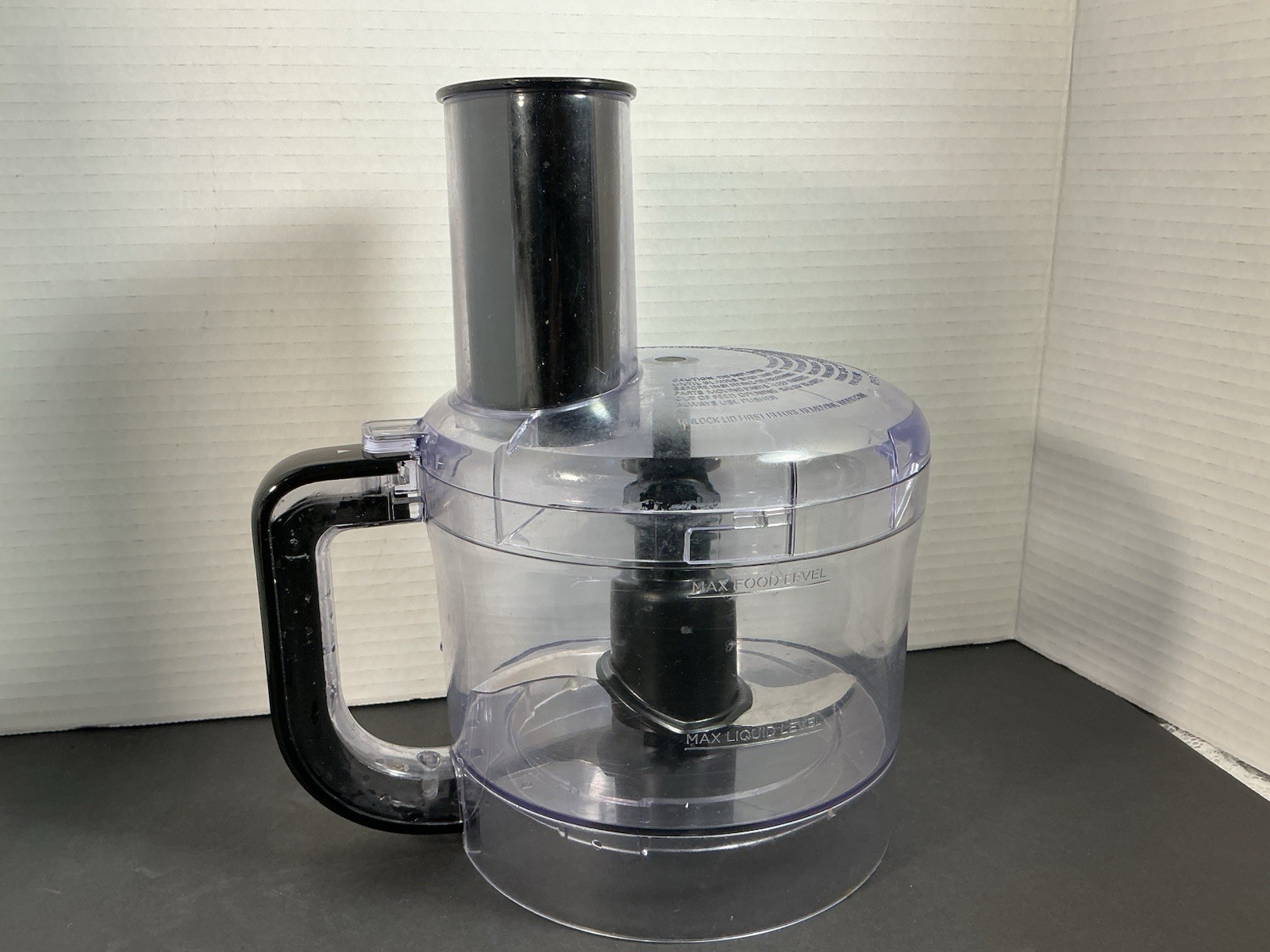 Cuisinart Food Processor Work Bowl Lid Feed Tube & Metal S Blade Replacement Set