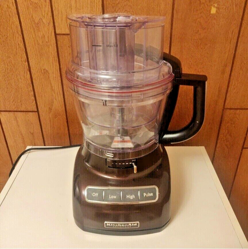 KitchenAid 13 Cup Ultra Wide Mouth Food Processor, Espresso (Used)