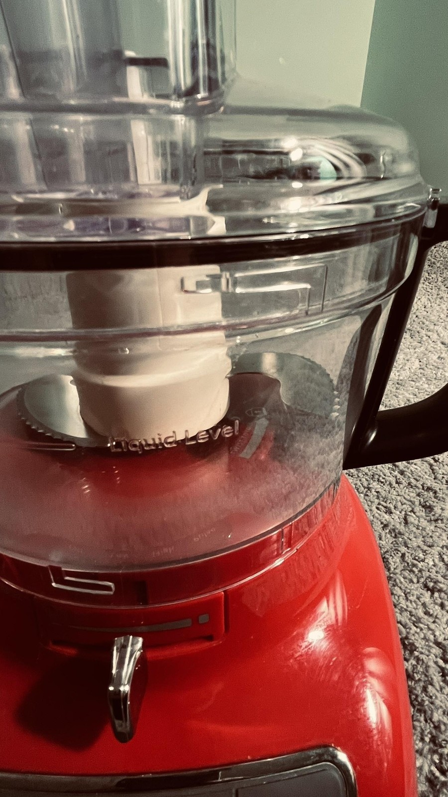 KitchenAid 4 Cup Food Processor Red Motor Base Bowl Lid Blade Pusher