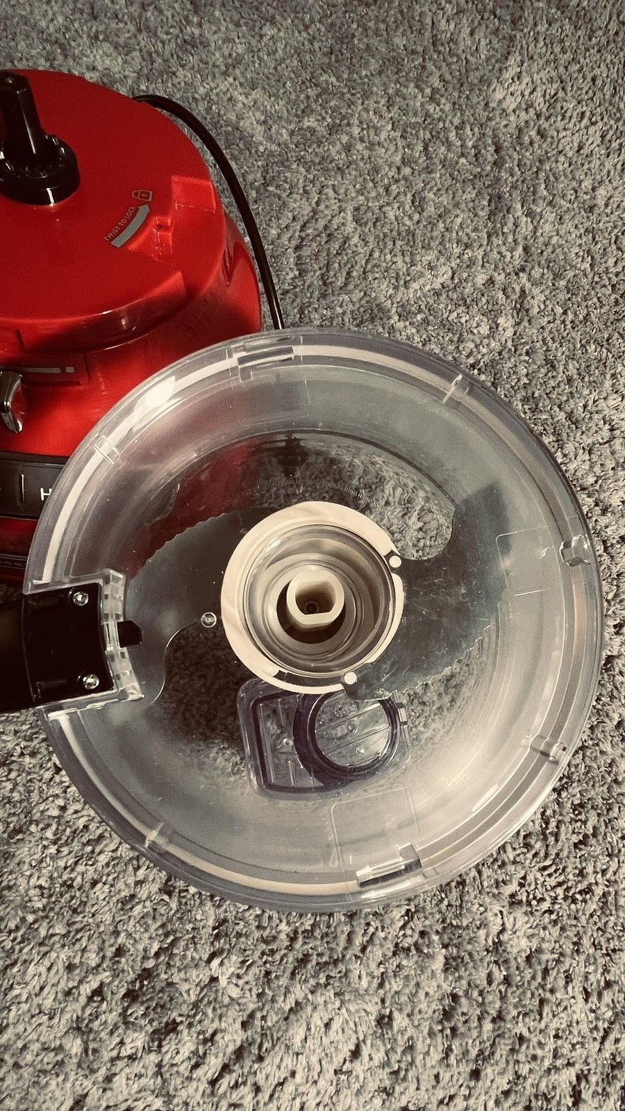 KitchenAid 4 Cup Food Processor Red Motor Base Bowl Lid Blade Pusher