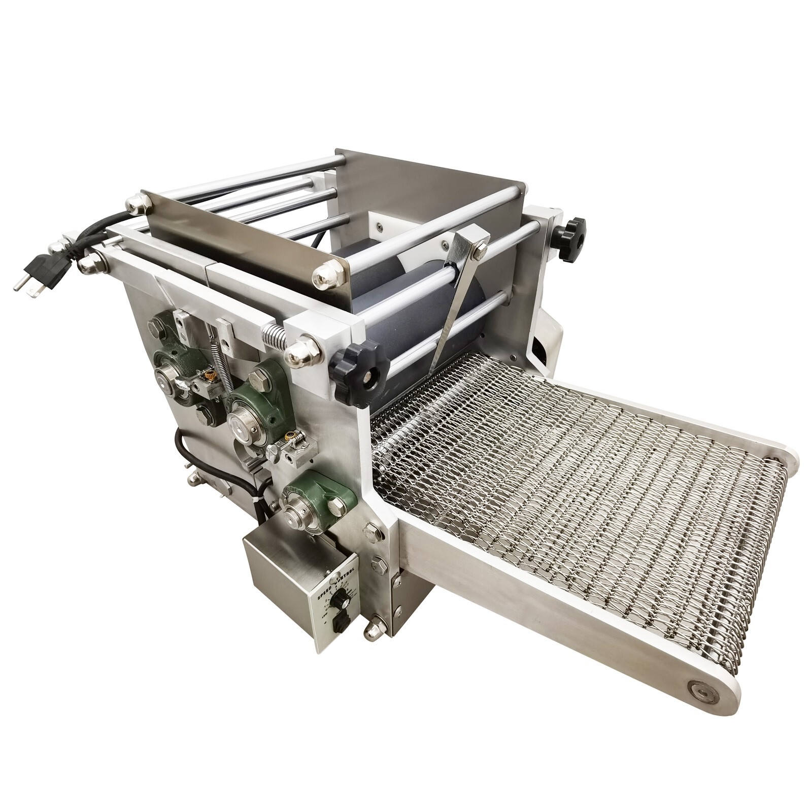 110V 400W 7.1″ Commercial Corn Tortilla Making Machine 0.04″-0.24″ Thickness