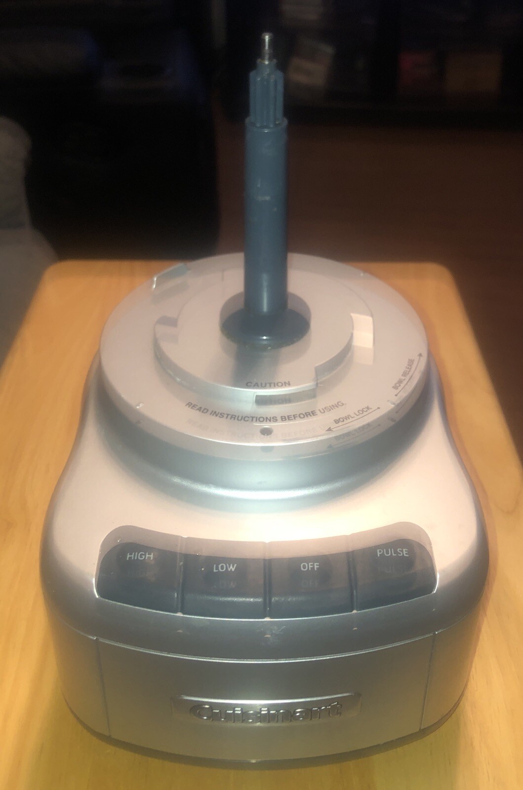 Cuisinart Food Processor FP-8 FP-8GM FP-8SV BASE w/ MOTOR OEM Gray Used