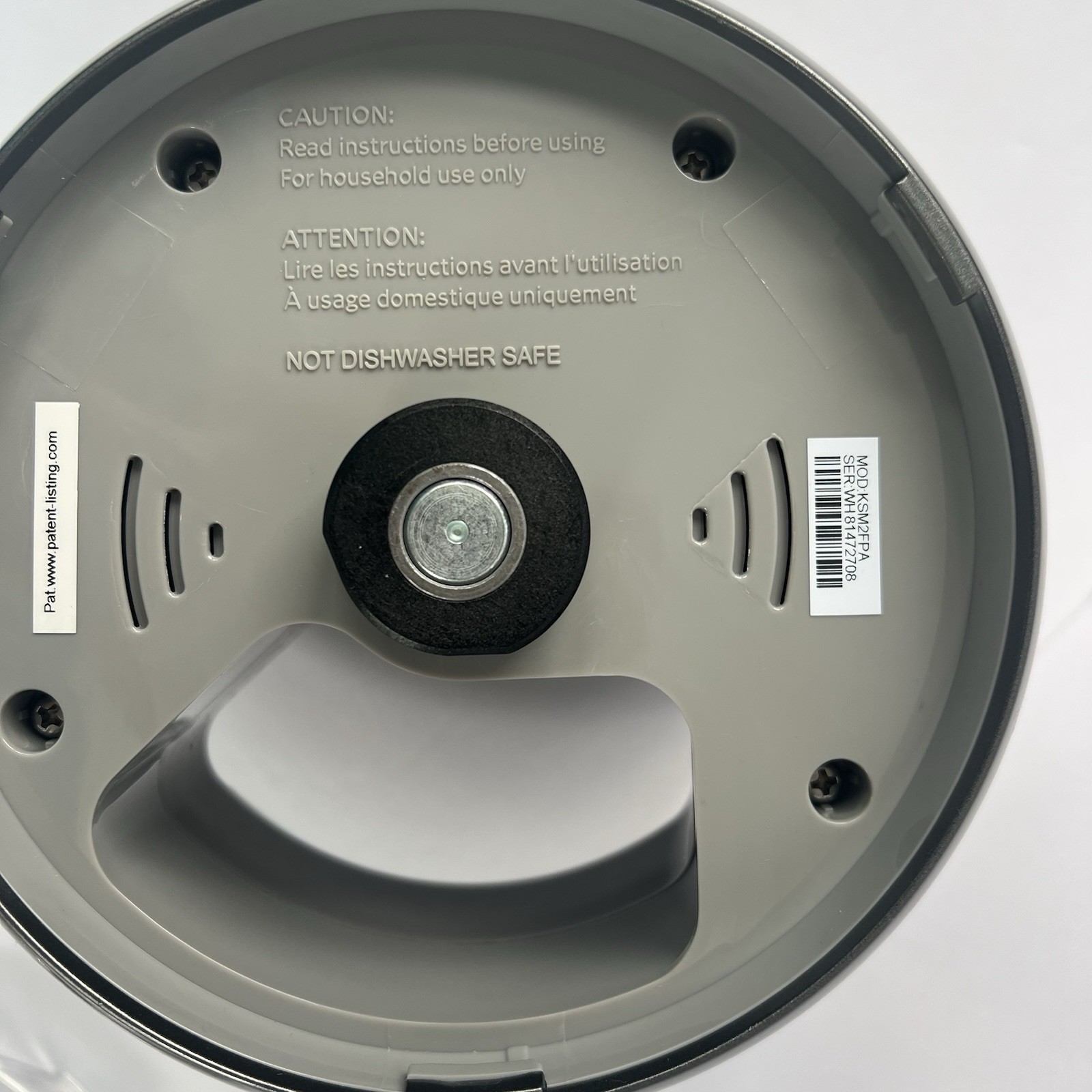 TESTED KitchenAid KSM2FPA Processor Gray Attachment 4 Stand Mixer NO Blades