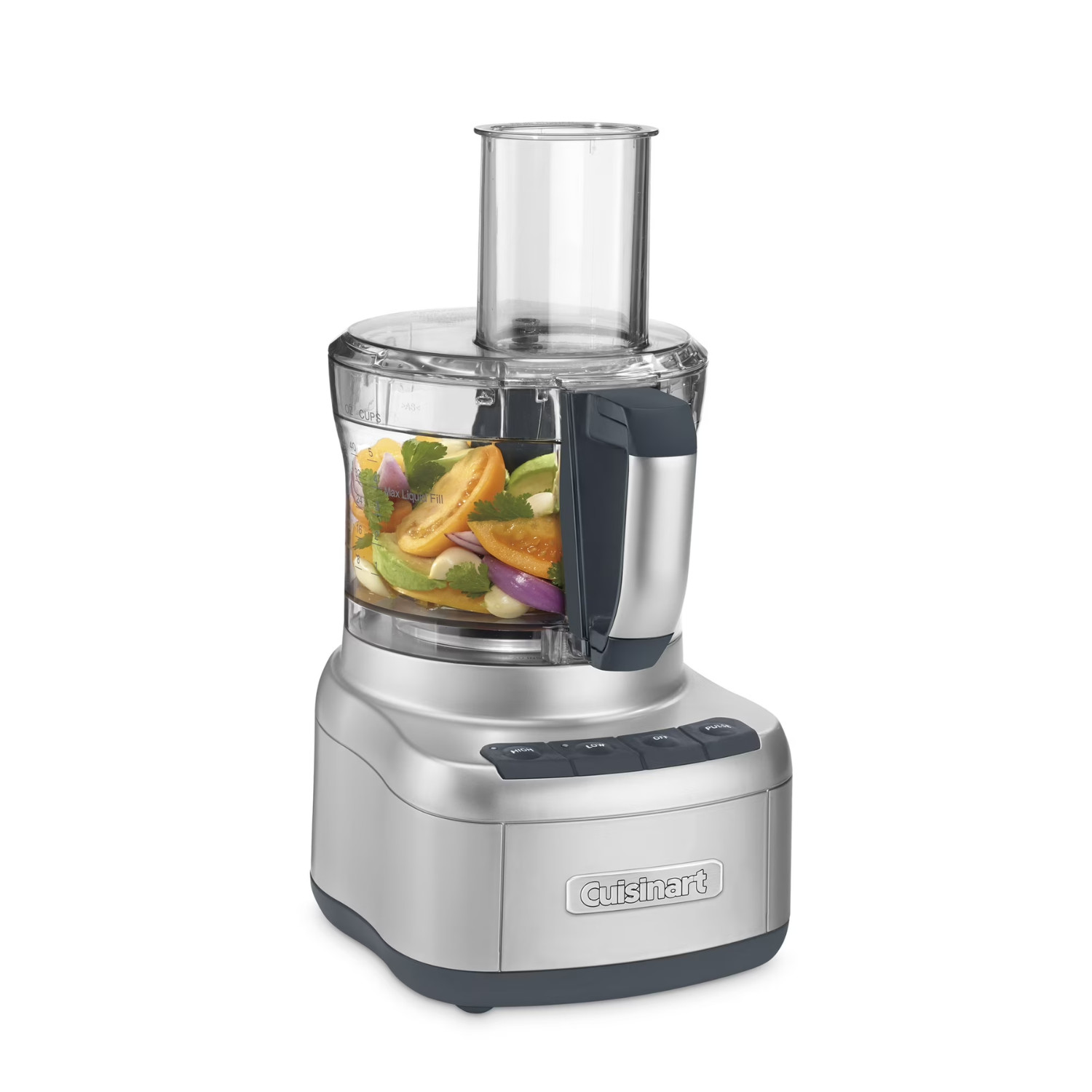 Cuisinart Elemental 8-Cup Food Processor Silver Electric Vegetable Chopper
