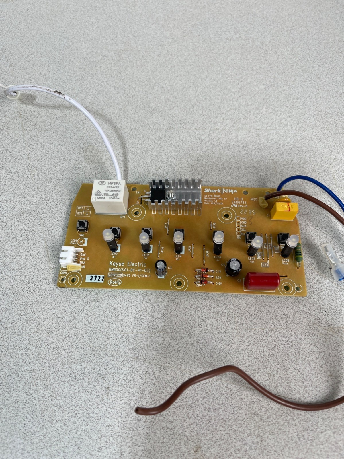 Ninja Food Processor Model BN600C – Part – Circuit Board