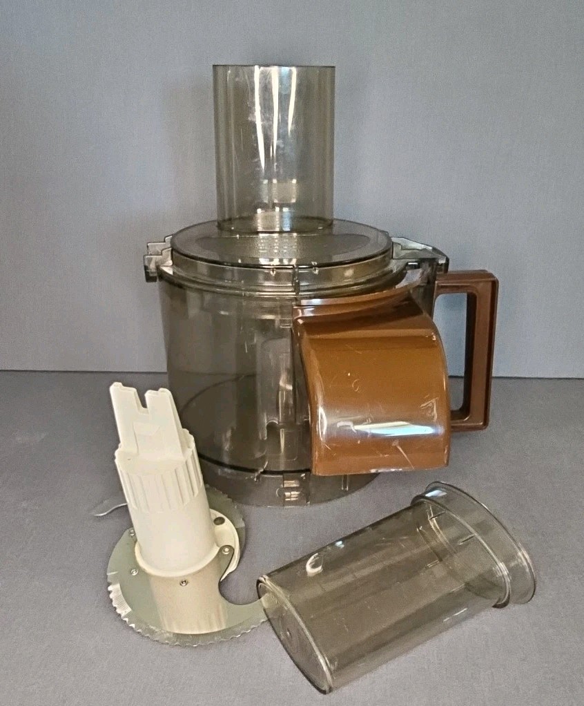 Vintage 80s Sunbeam Vista Professional Food Processor Bowl, Lid Pusher and Blade