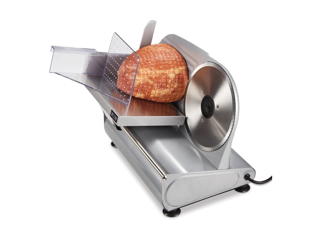 Weston 61-0750-W Silver 7.5″ Meat Slicer